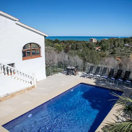 Leon En Denia, Vacaciones Con Barbacoa En Terraza, Piscina Privada Y Vistas Al Mediterraneo By Family Homes 别墅 德尼亚